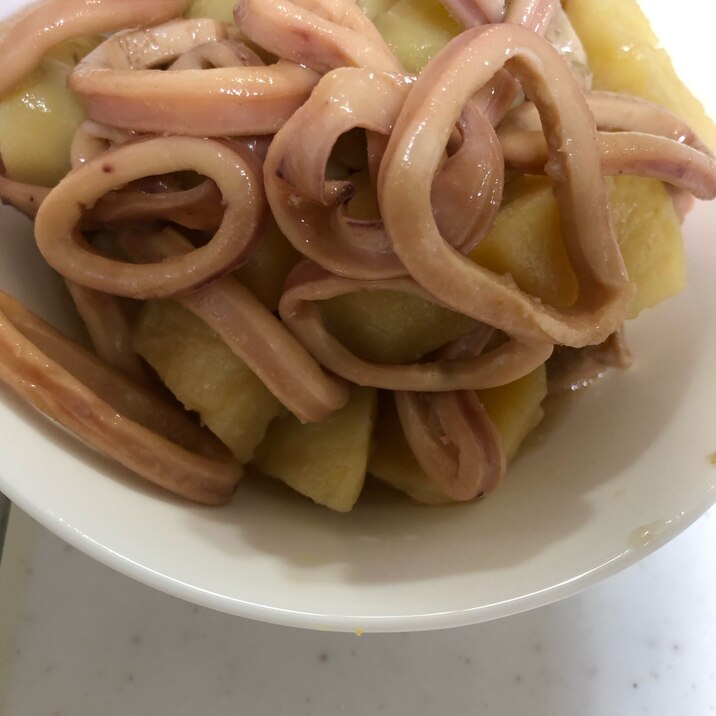 いかとじゃがいもの煮物(^^)